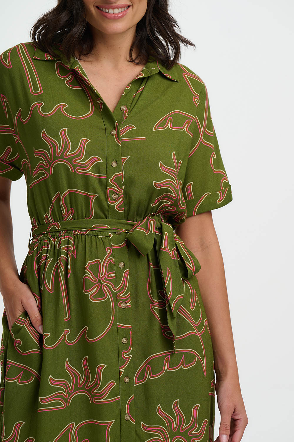 Leigh Midi Shirt Dress