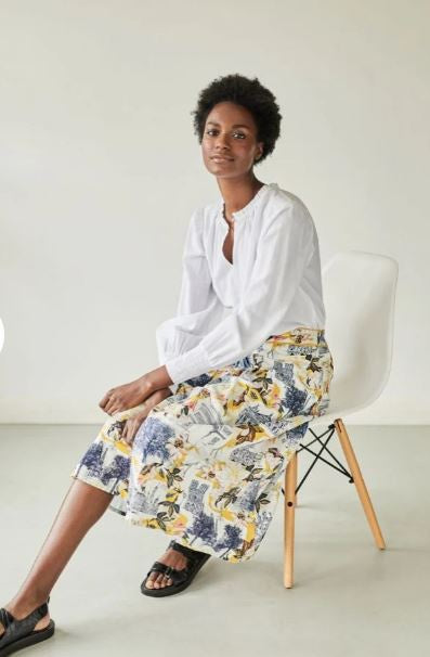 Thought El Audaz Flared Skirt Lemon