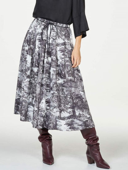 Thought Forestiere Pleat Skirt Black