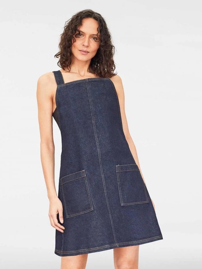 Thought Essential Pinafore Dress Denim