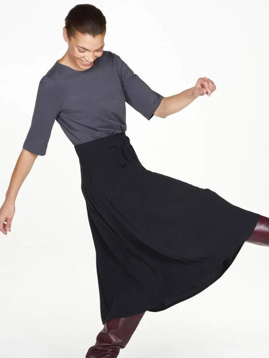 Thought Alderose Jersey Midi Dress Black