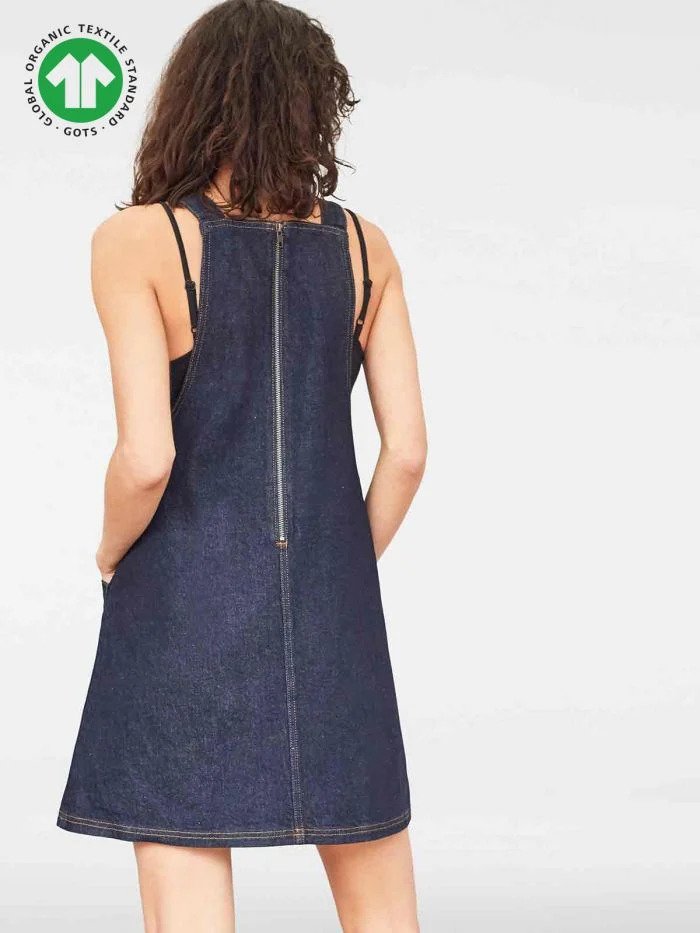 Thought Essential Pinafore Dress Denim