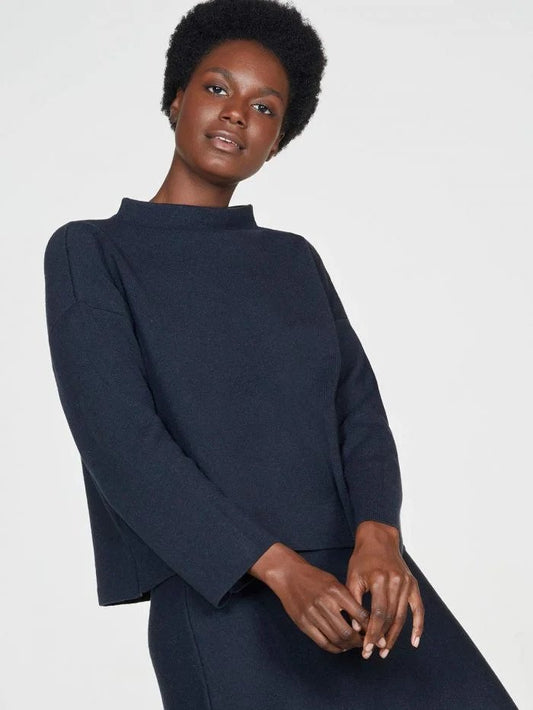 Thought Joanne Funnel Neck Jumper Moonlight