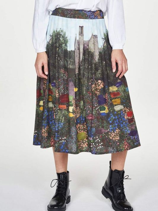 Thought Kelmscott Pleat Midi Skirt Multi