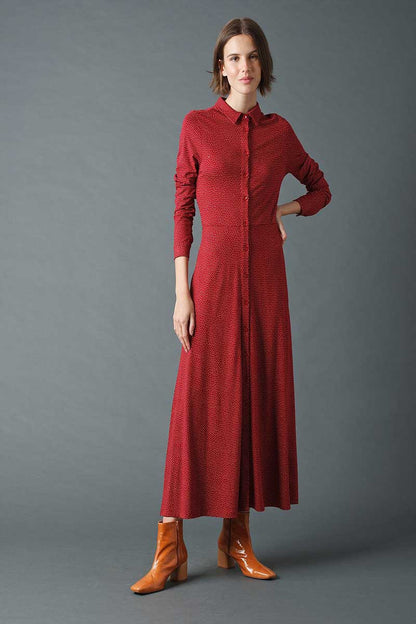 Indi & Cold Tricot Dress Vino