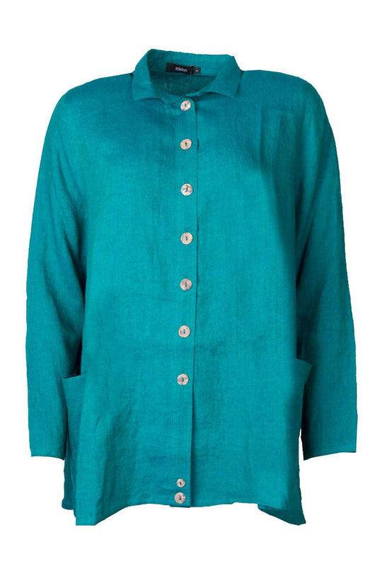 Ralston Wally Shirt Linen Carribbean