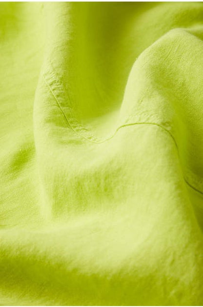 Sahara Linen Panelled Dress Key Lime