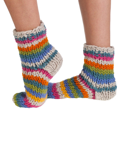 Pachamama Riobama Sofa Socks Oatmeal Stripe