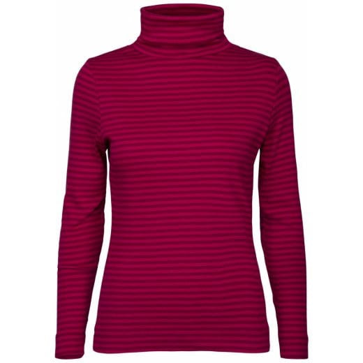 Two Danes Agnes Roll Neck Pink and Red