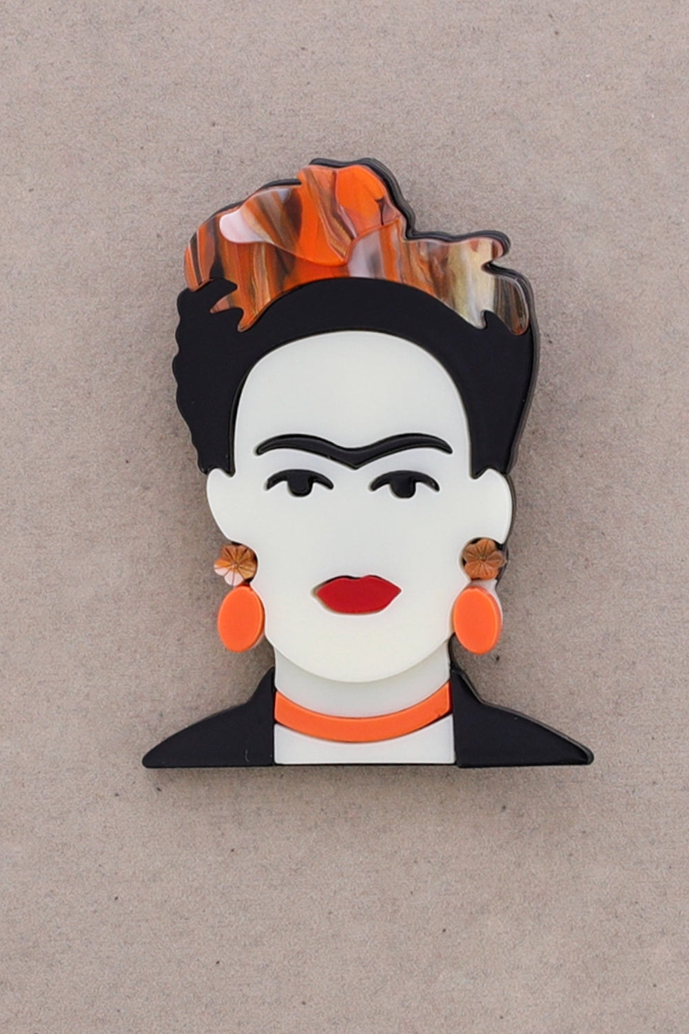 Frida Face Brooch