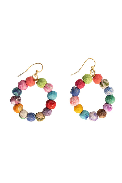 Kantha Classic Petite Hoops