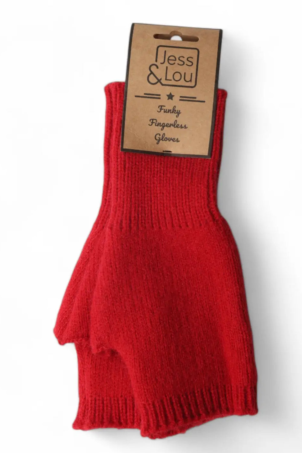 Cosy Plain Knit Fingerless Gloves