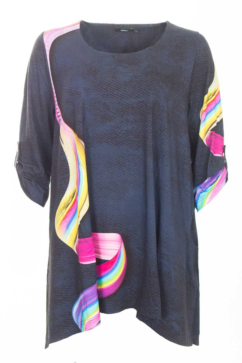 Ralston Mia Top Navy Ribbon