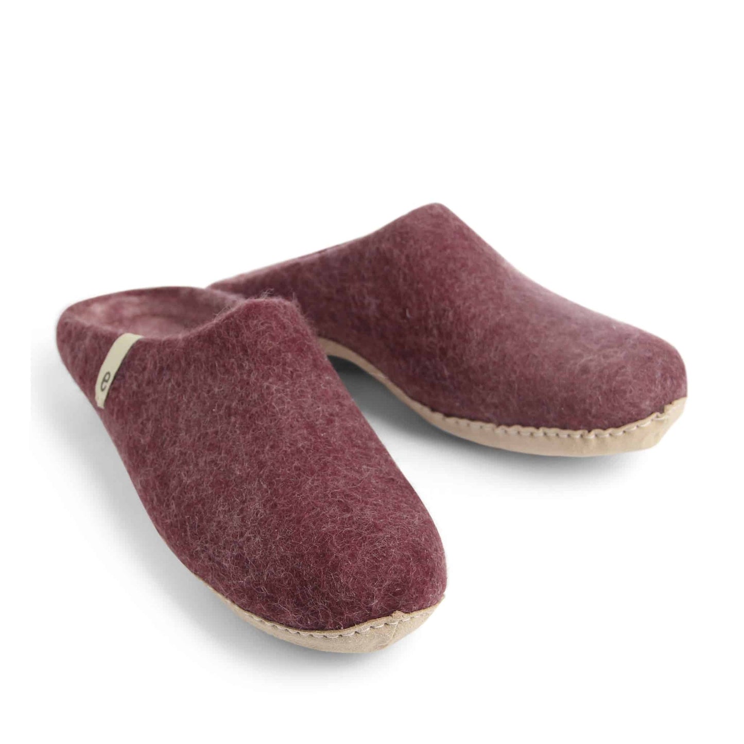 Egos Shoes Merino Wool Slipper Bordeaux