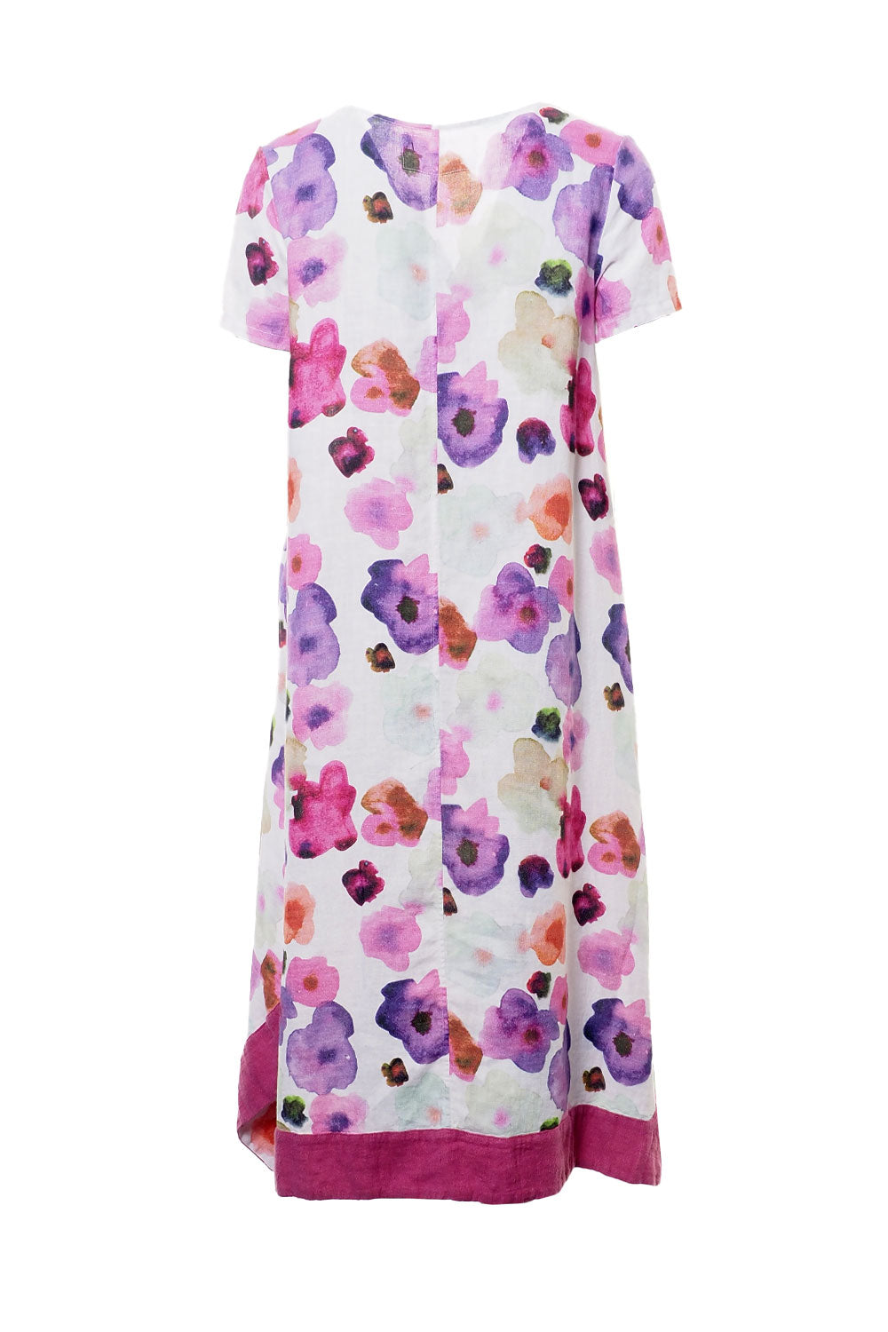 Grizas Contrast Hem 91765 Dress Wild Berry