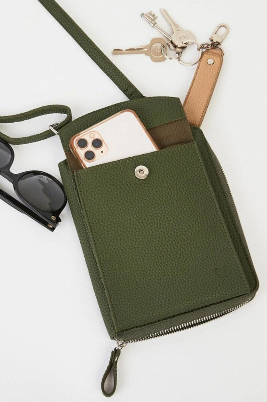 Goodeehoo Bags Columbian Cross Body Bag Olive
