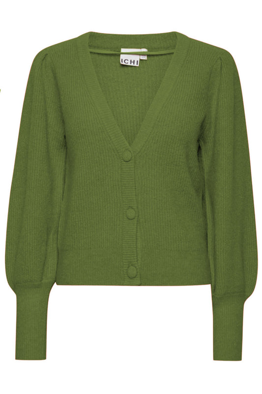 Ichi Dusty Cardigan Willow Green