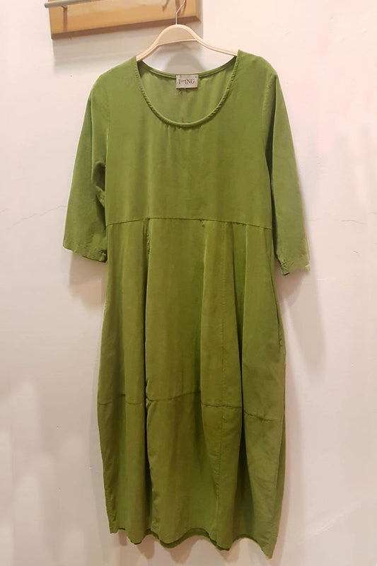 Thing Clothing 6469 Cord Dress Khaki