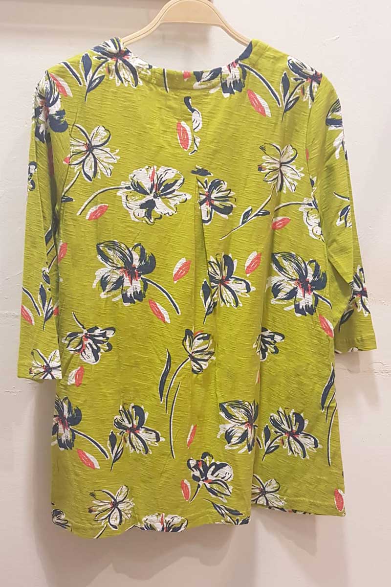 Capri Clothing Soph Top Lime