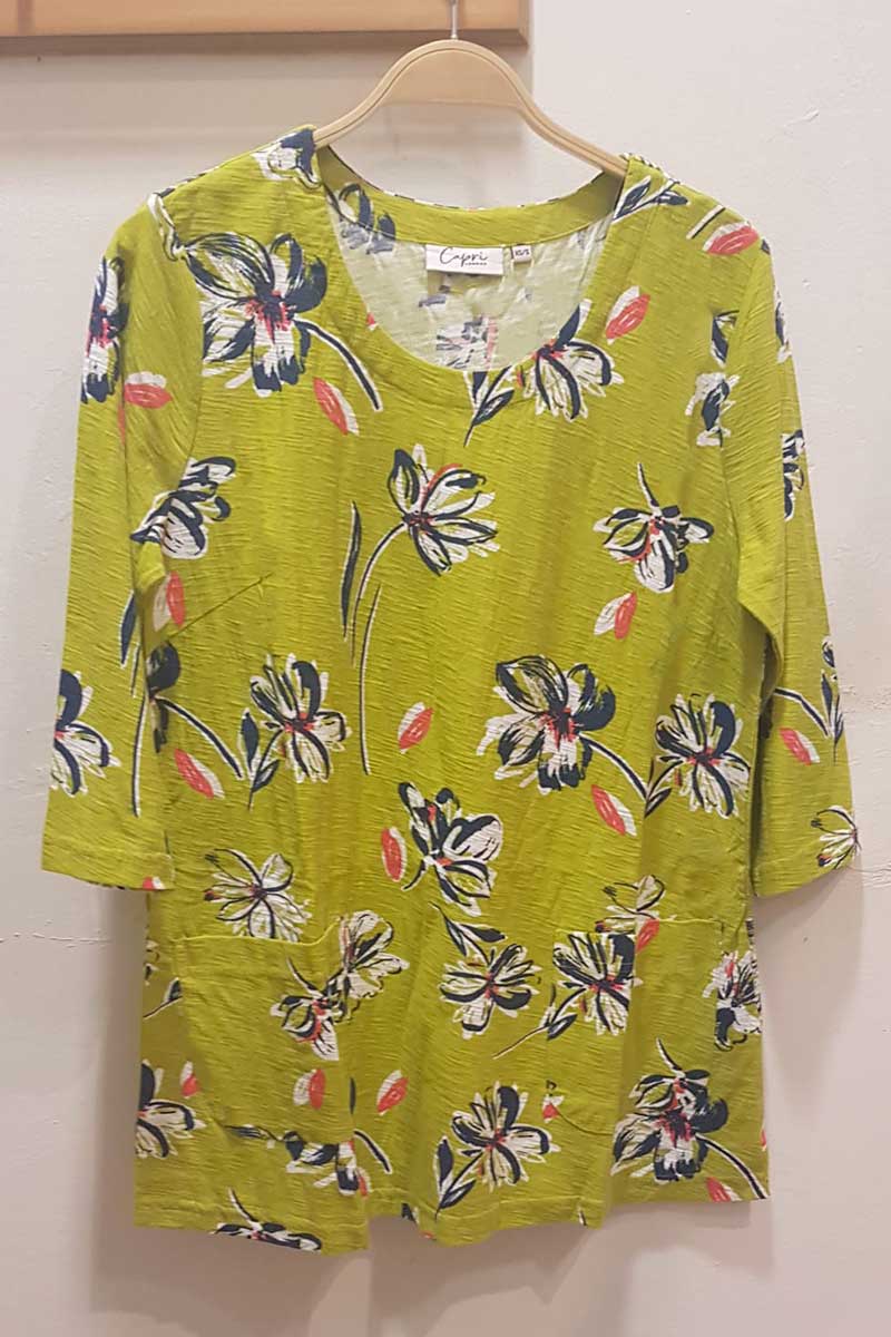 Capri Clothing Soph Top Lime
