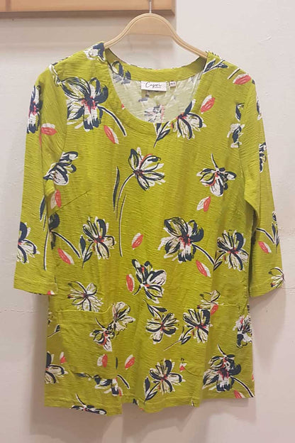 Capri Clothing Soph Top Lime