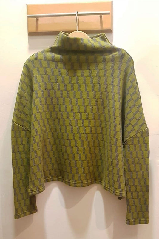 Neirami Maglia Boxy Crater Top Green