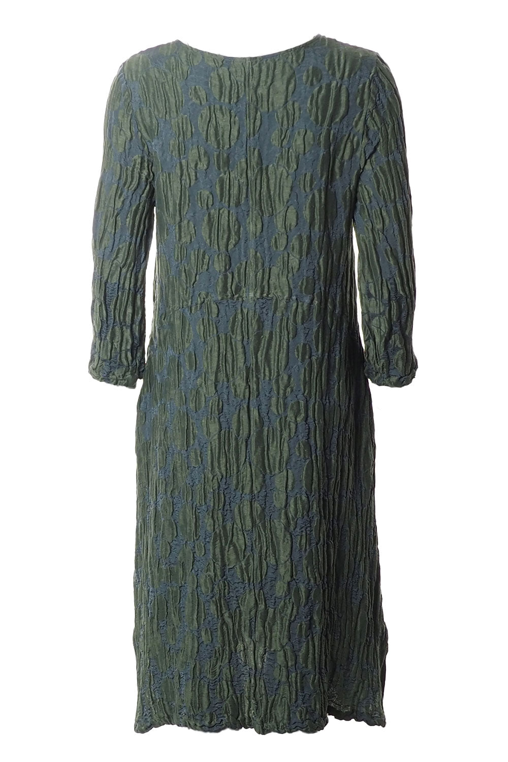 Bubble Crinkle Silk 91052 Shift Dress Green – Jessie Juniper