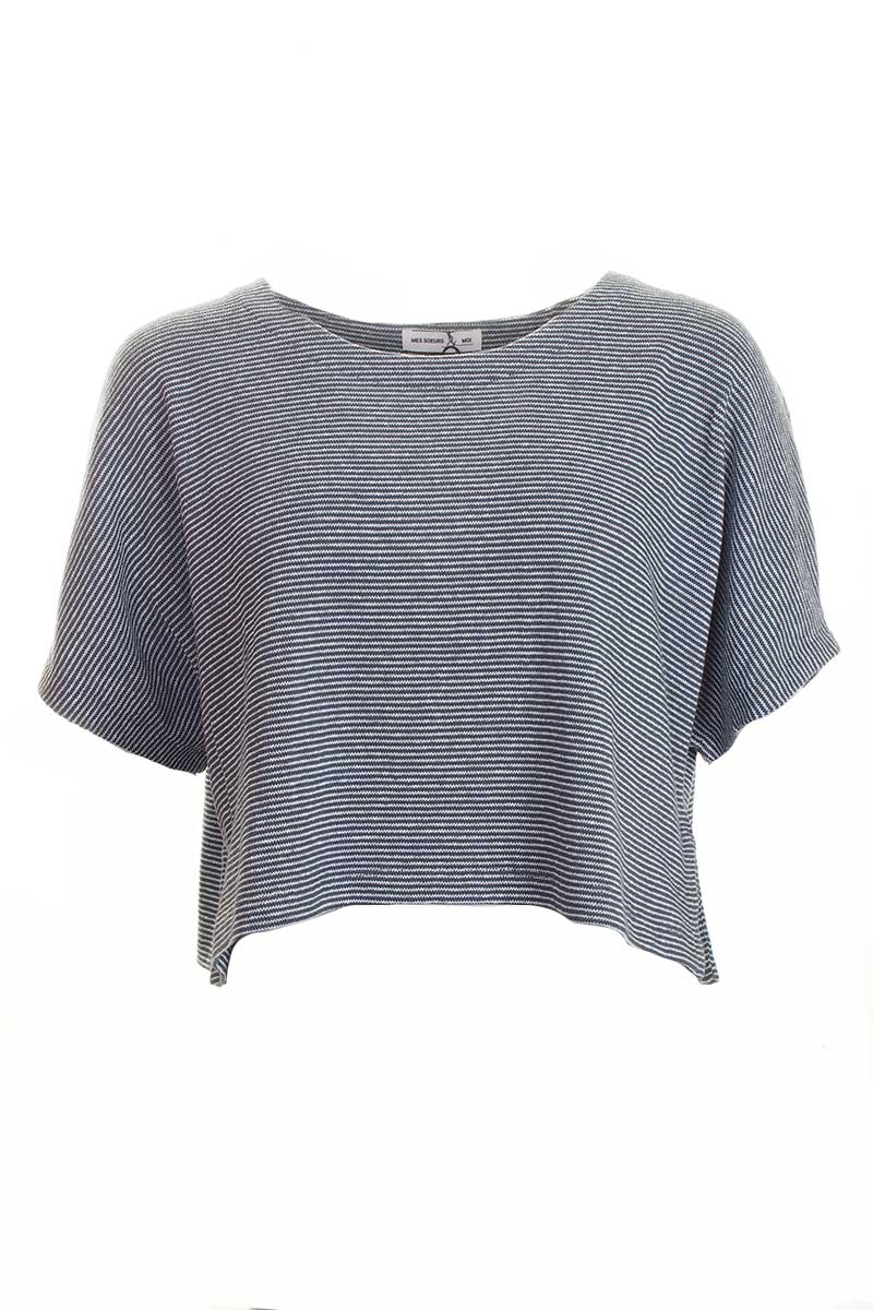 Mes Soeurs et Moi Pluton Oversized Top Limon Stripes