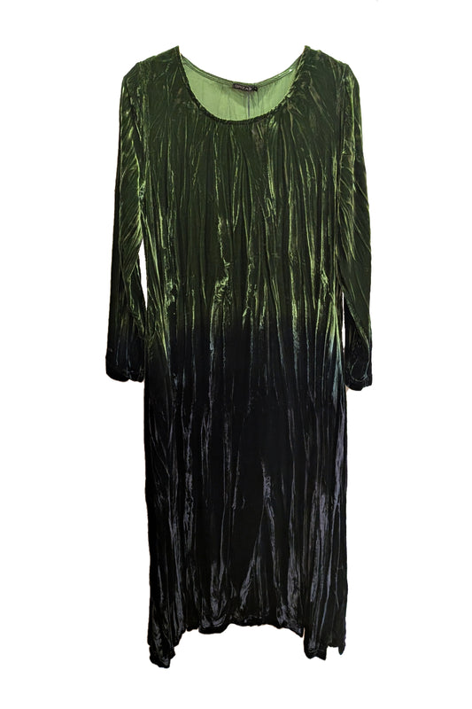 Ombre Silk Velvet 91052 Dress