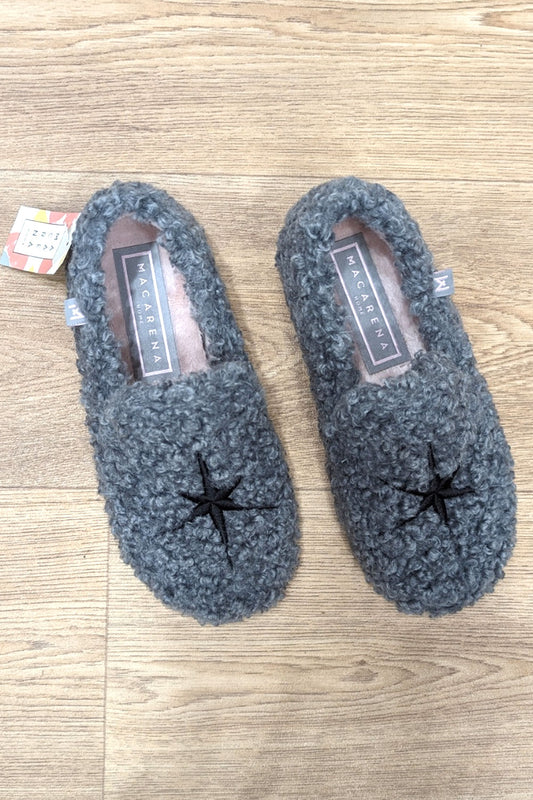 Macarena Anais Cidacos Slippers Grey Grey