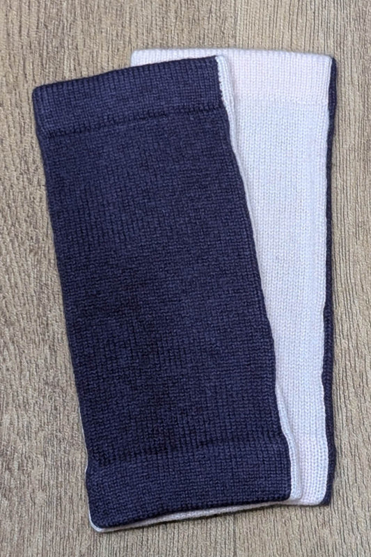 Duo Tone Cashmere Wrist Warmers