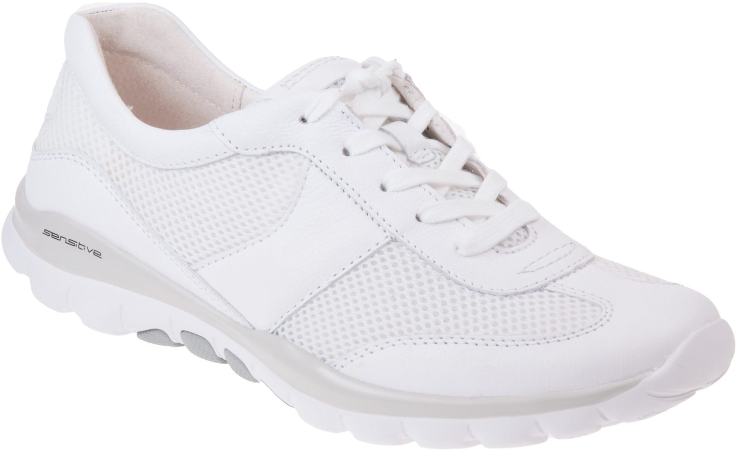 Gabor Shoes Helen Trainer White Mesh