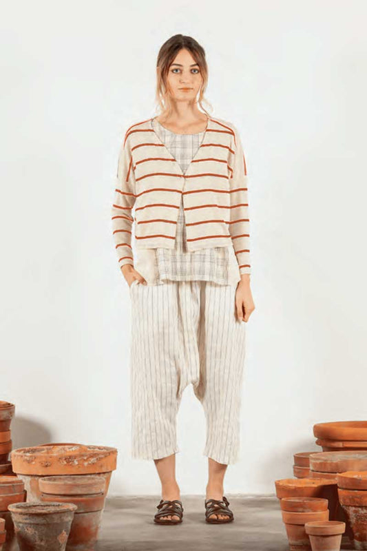 Mama B Ida Cardigan Clay Latte