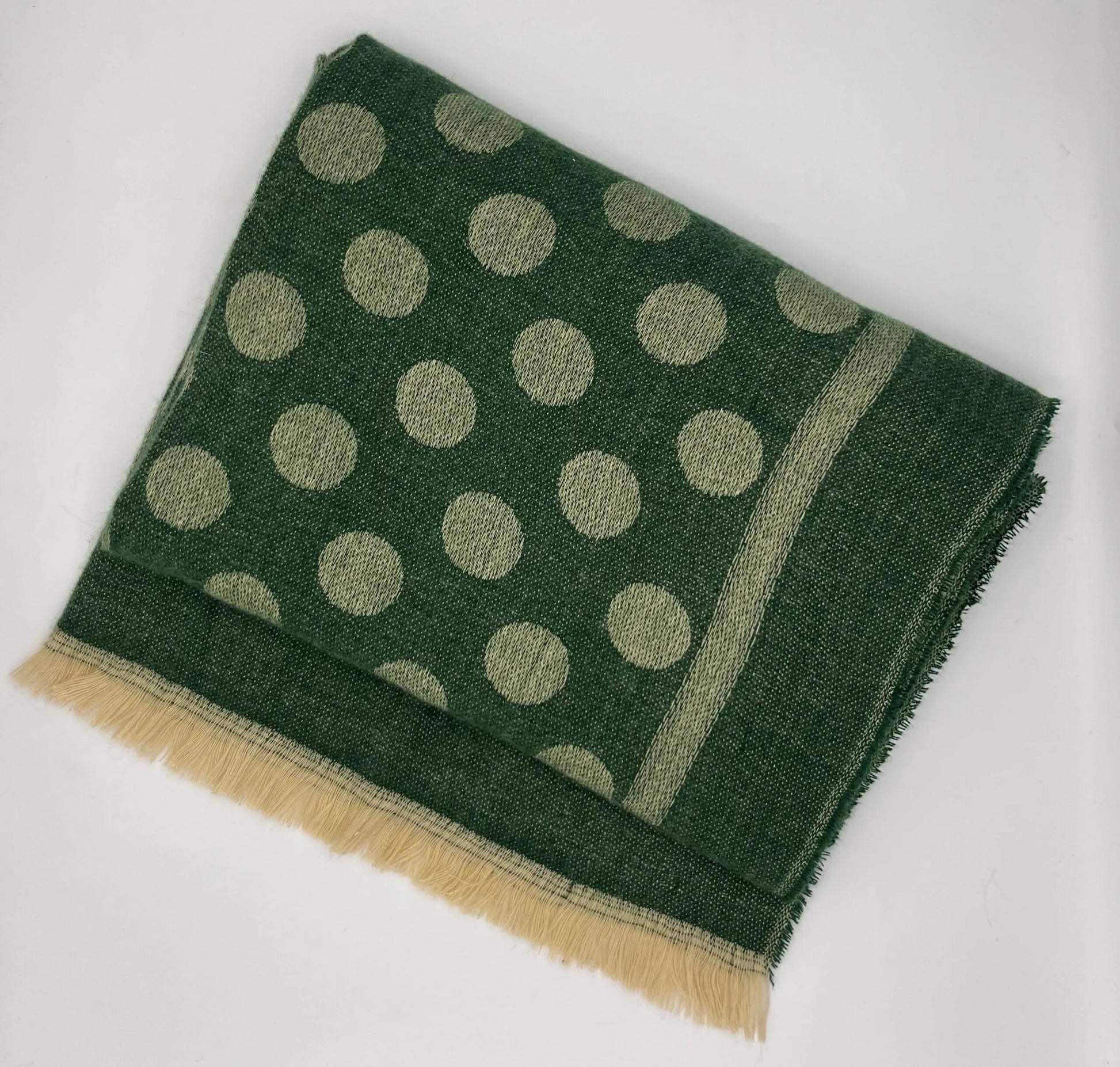 Jess & Lou Soft Spot Plush Scarf Green 