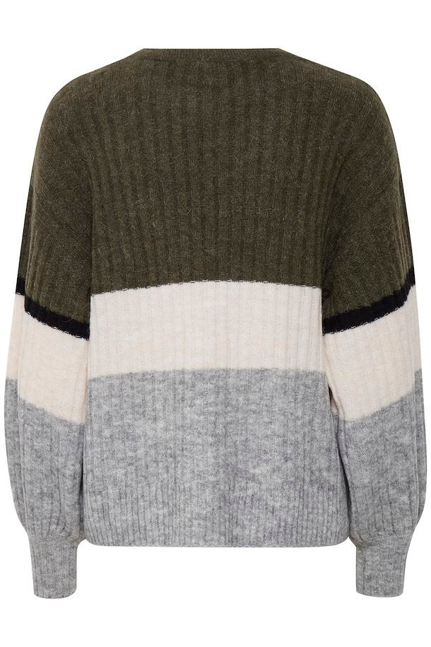 Ichi Amara Jumper Ivy Green