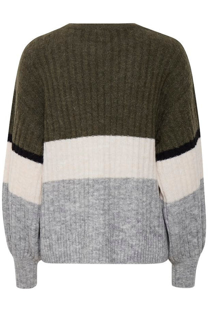 Ichi Amara Jumper Ivy Green