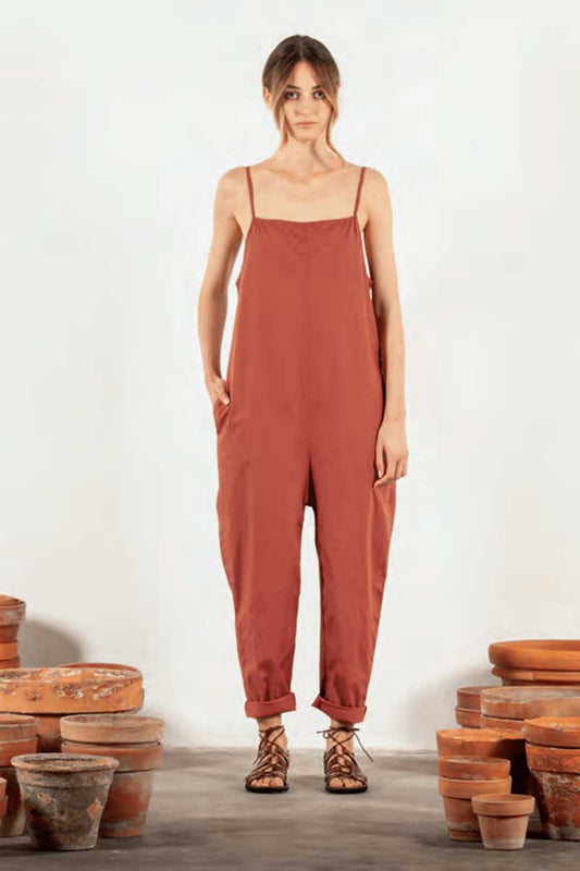 Mama B Loto Jumpsuit Clay