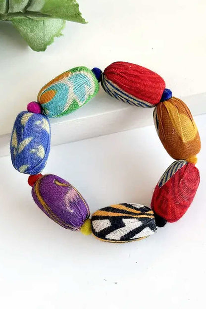 Kantha Kaleidoscope Bracelet