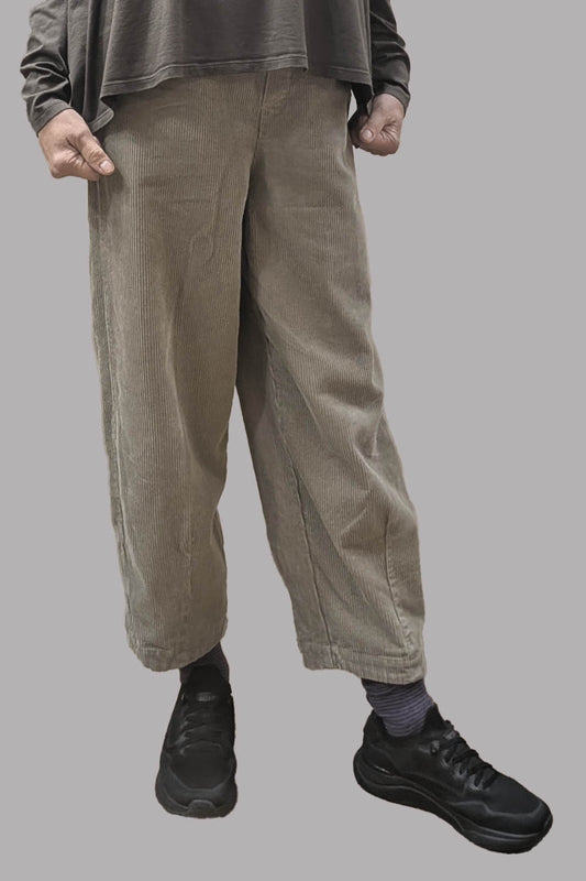 Corduroy Barrel Trousers