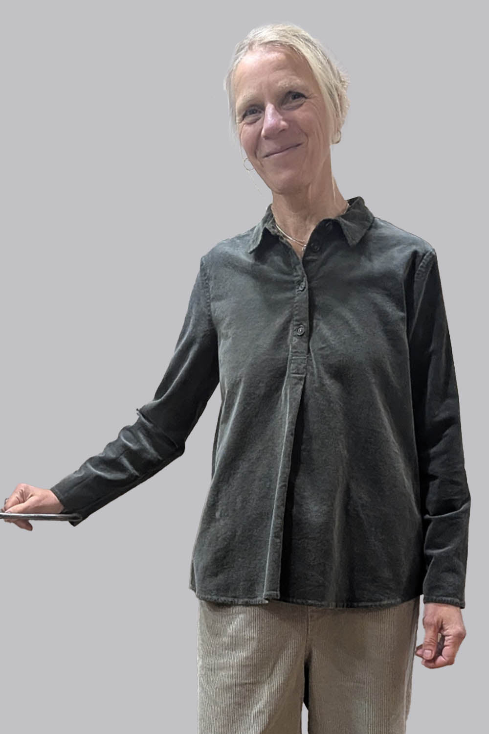 Corduroy Pop Over Shirt