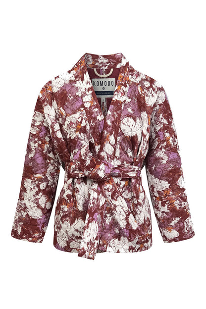 Komodo Kishi Quilted Jacket Poppy Red Red