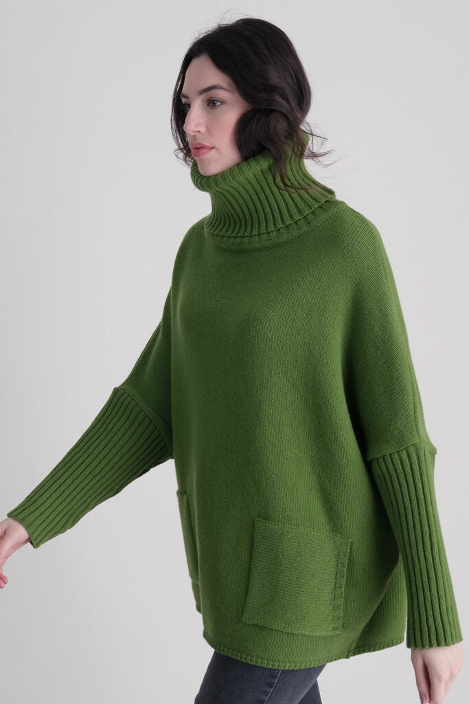 Bibico Thick Merino Wool Jumper Pistachio 