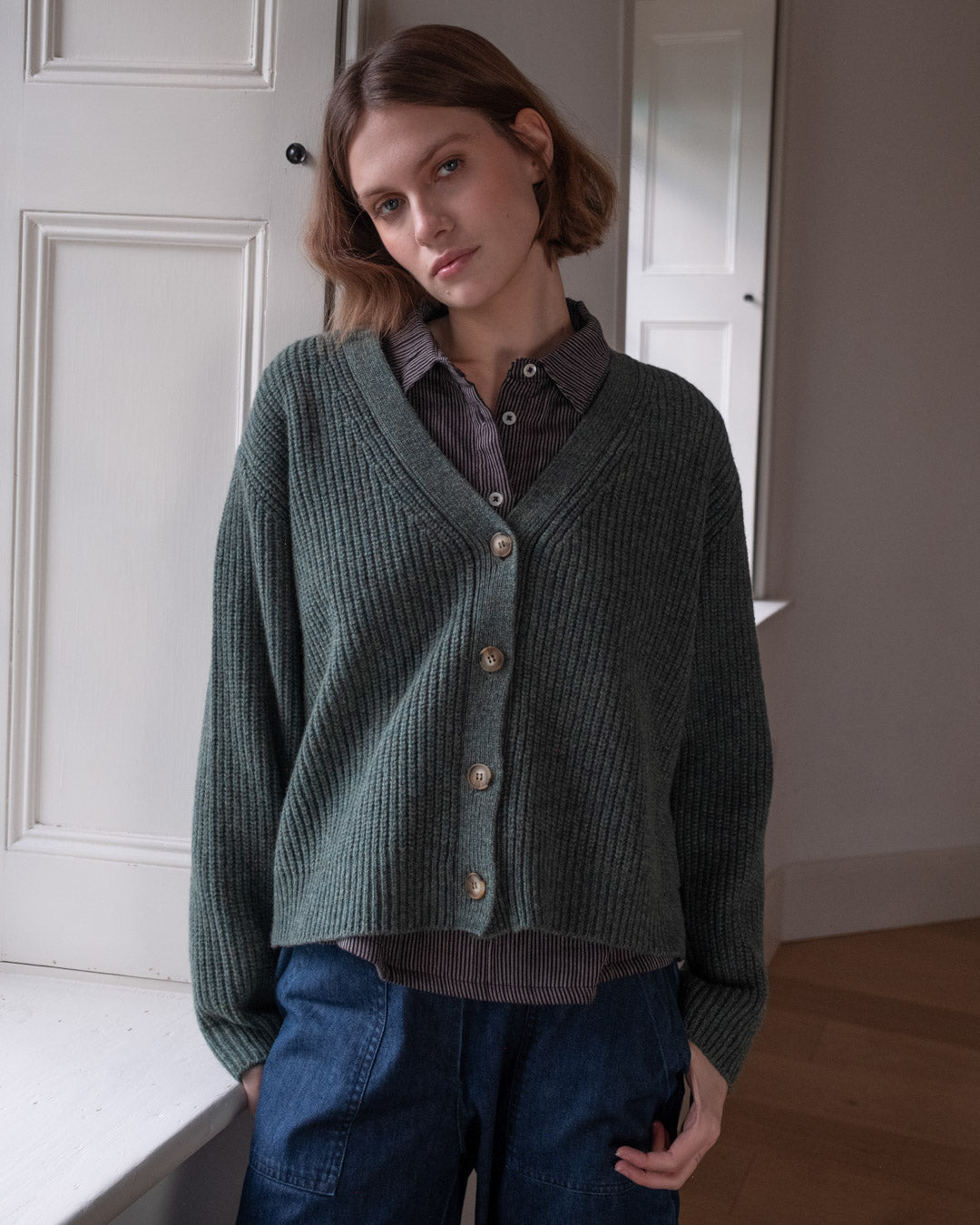 Amita Ribbed Cardigan