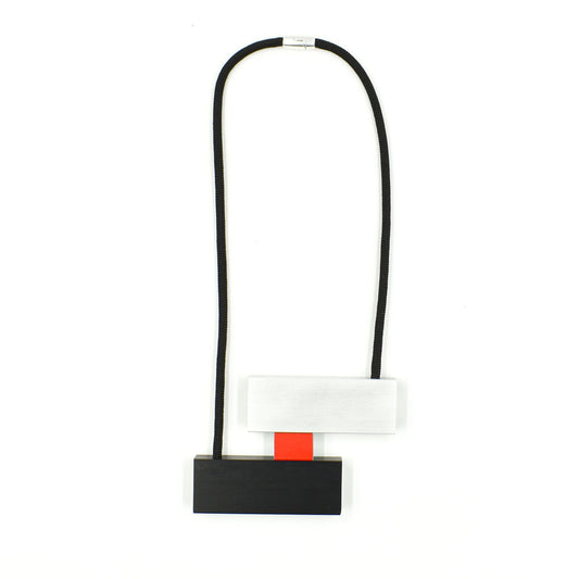 Christina Brampti K2148 Block Necklace Red