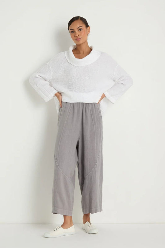 Linen Curved Seam Bubble Trousers