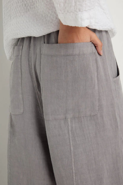 Linen Curved Seam Bubble Trousers