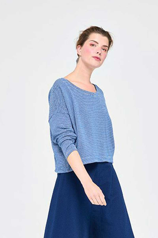 Mes Soeurs et Moi Plancton Striped Jumper Royal