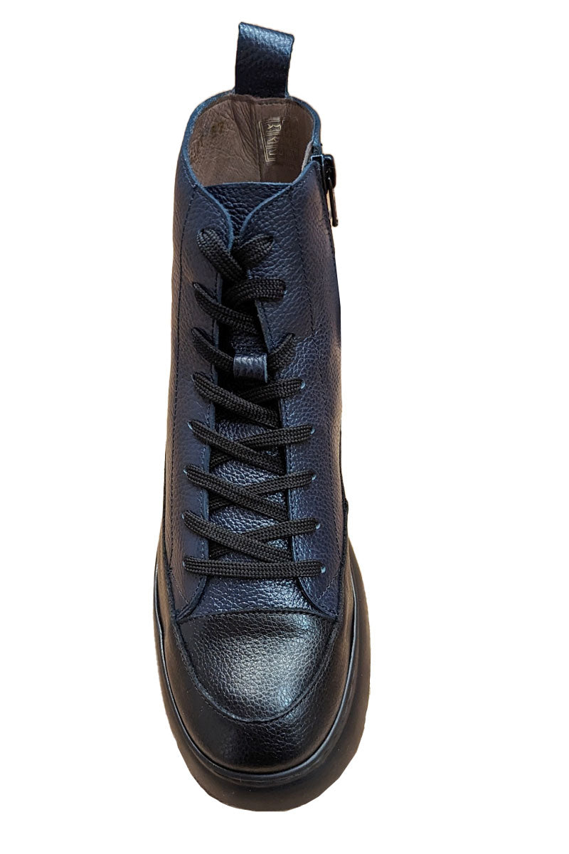 Wonders Maya Lace Up Boot Evening Blue