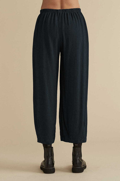 Mini Check Cropped Dart Pants