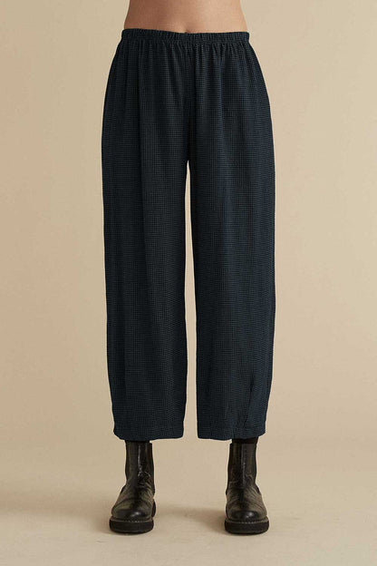 Mini Check Cropped Dart Pants